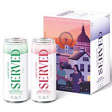 Served Seltzer Drinks
